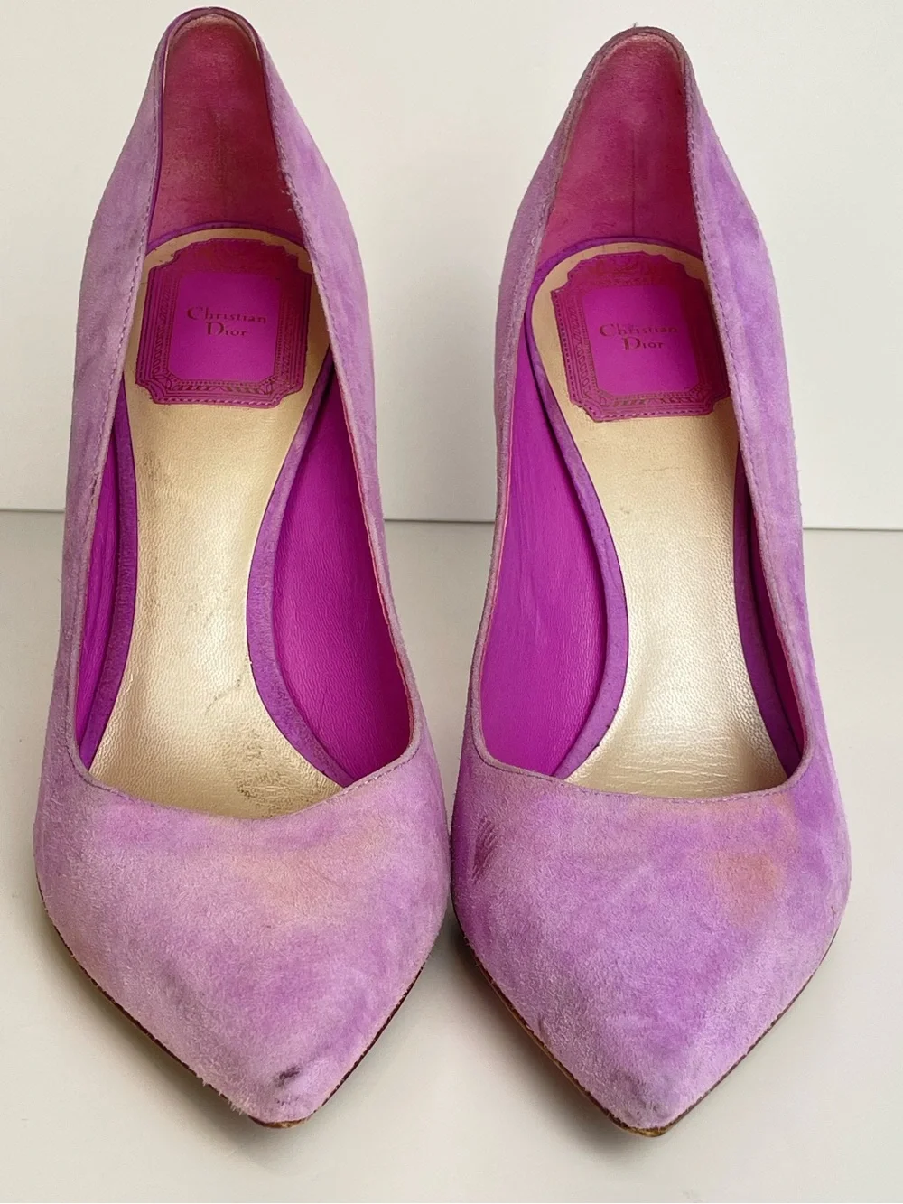 Christian Dior Suede Pointed-Toe Stiletto Pump size 37 US 6.5-7